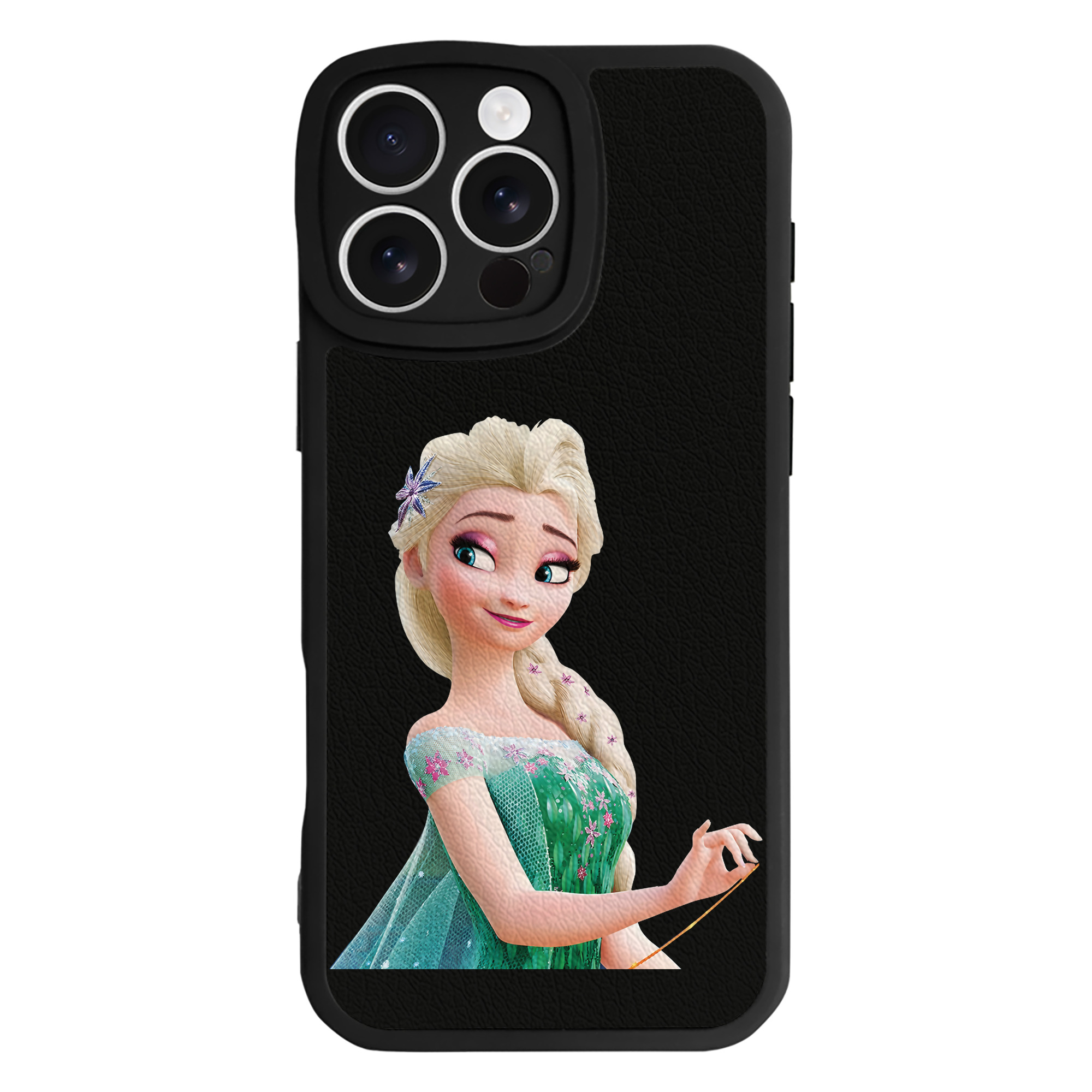 （画像用） アナと雪の女王 アンナ エルサ Frozen Anna Elsa 【iPhone 16シリーズ対応】シリコンスマホケース（レザー調） 材質：シリコン